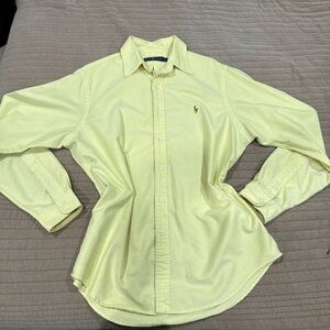 Ralph Lauren Light Yellow Men's Button Down Shirt